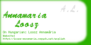 annamaria loosz business card